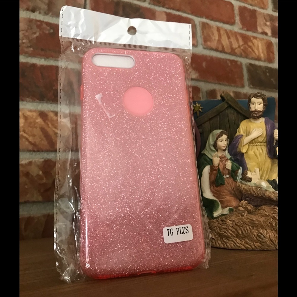IPhone 7Plus Luxury Rose Gold Glitter Sparkle Case - Picture 7 of 7